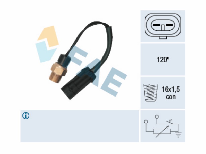 Water temperature sender and warning light