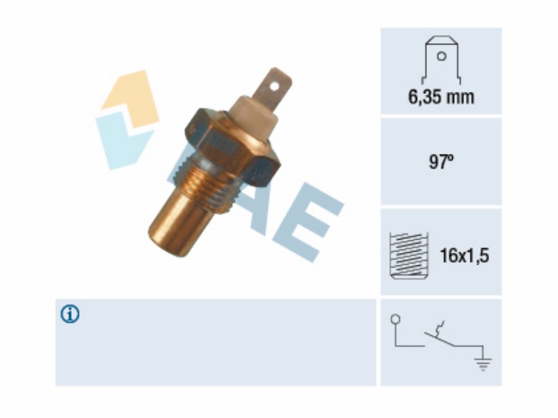 Water temperature warning switch