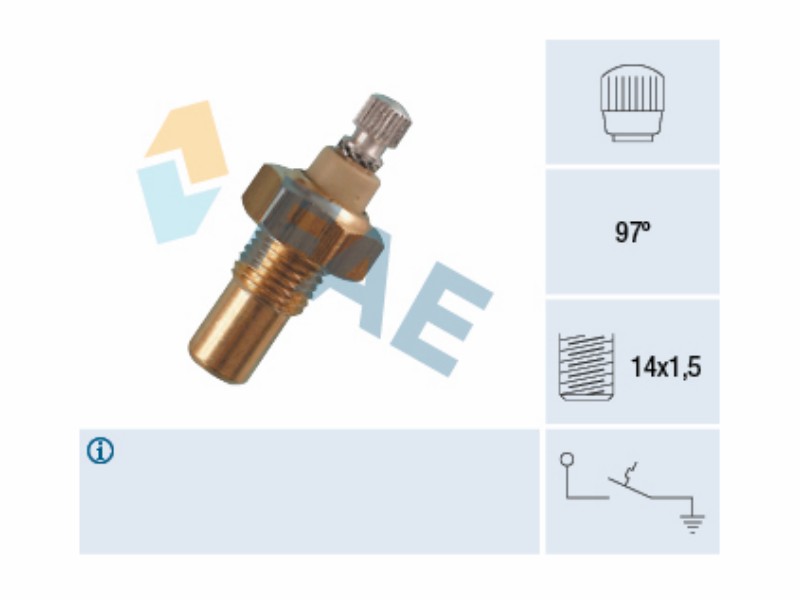Water temperature warning switch