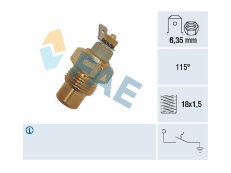 Water temperature warning switch
