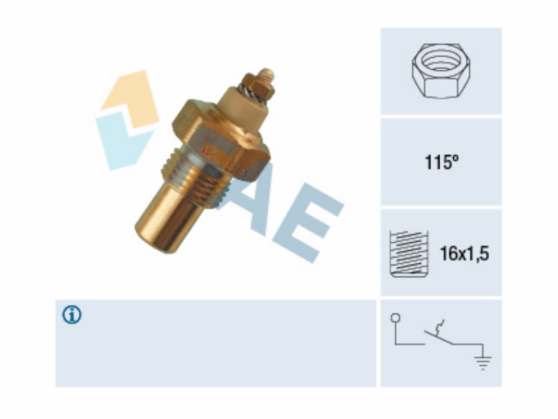 Water temperature warning switch