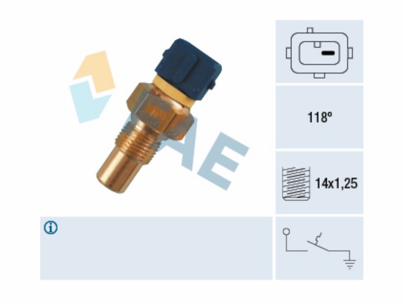 Water temperature warning switch