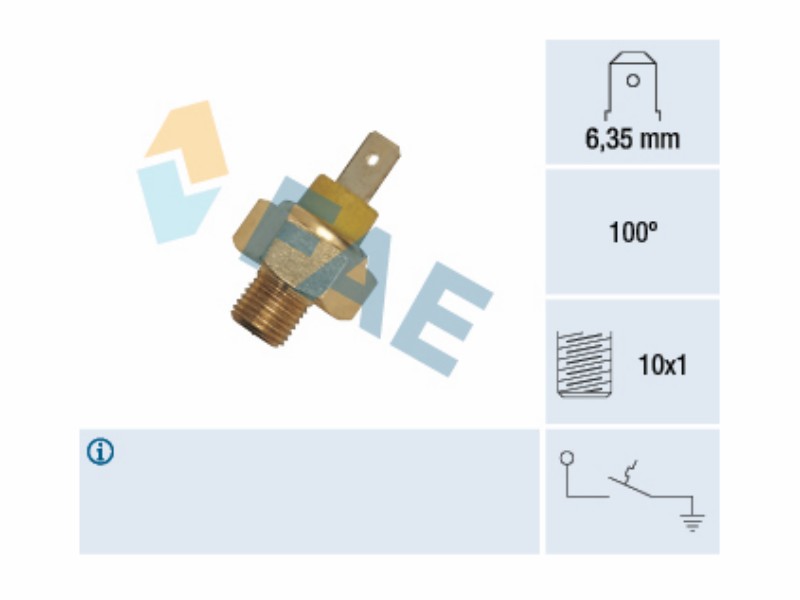 Water temperature warning switch