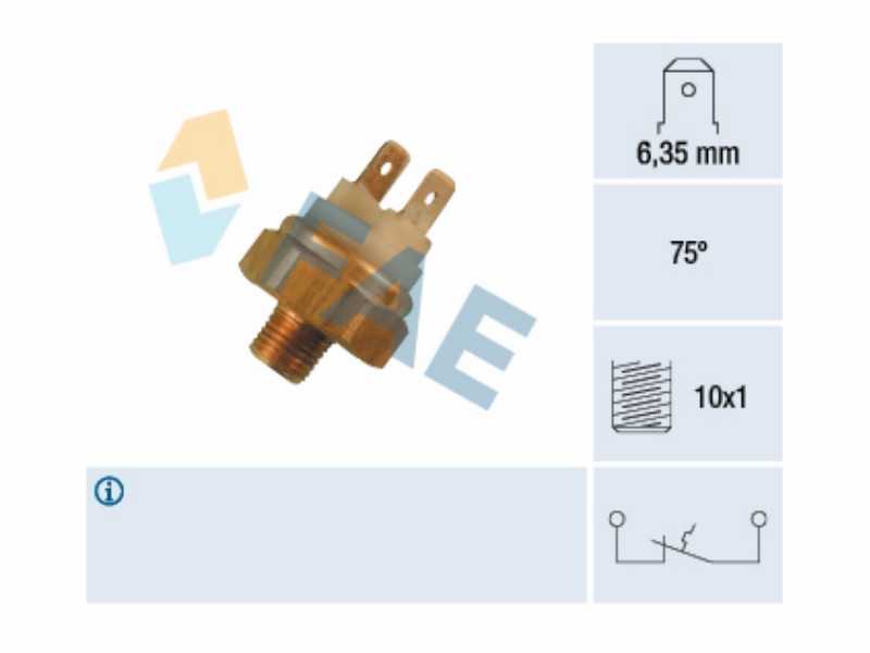 Water temperature warning switch