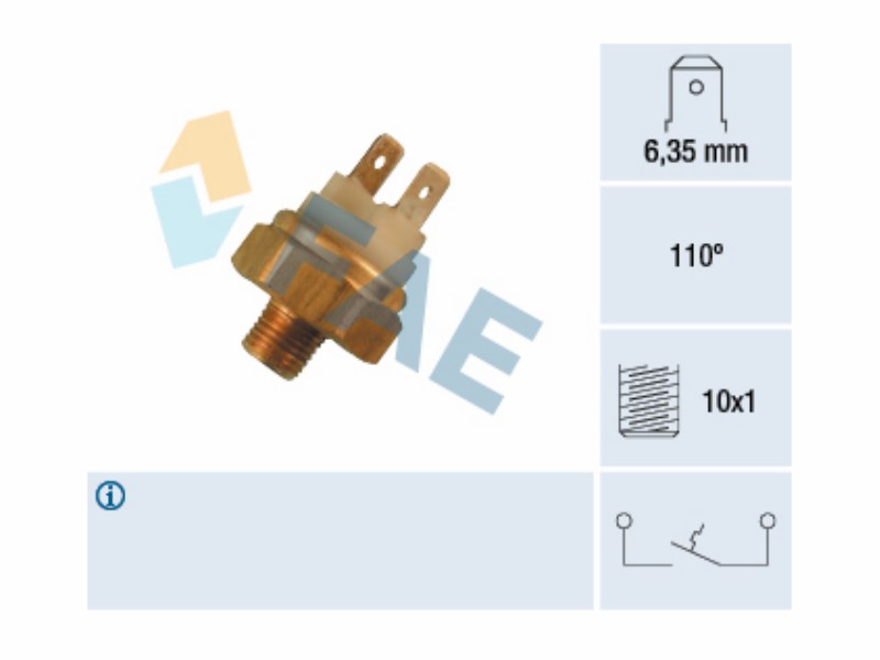Water temperature warning switch