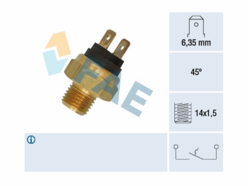 Water temperature warning switch