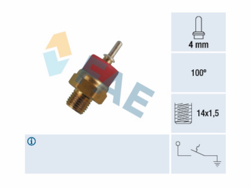 Water temperature warning switch