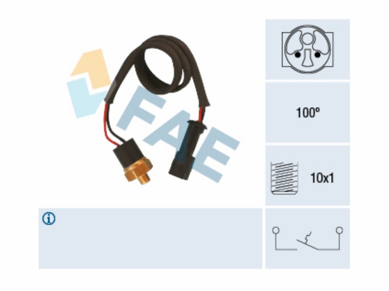 Water temperature warning switch