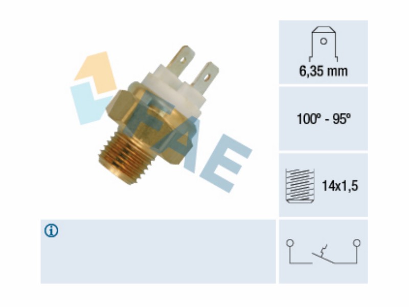 Fan thermal switch