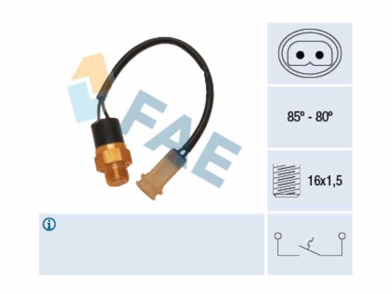 Fan thermal switch