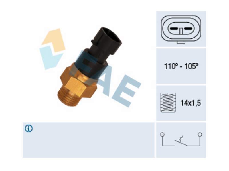 Fan thermal switch