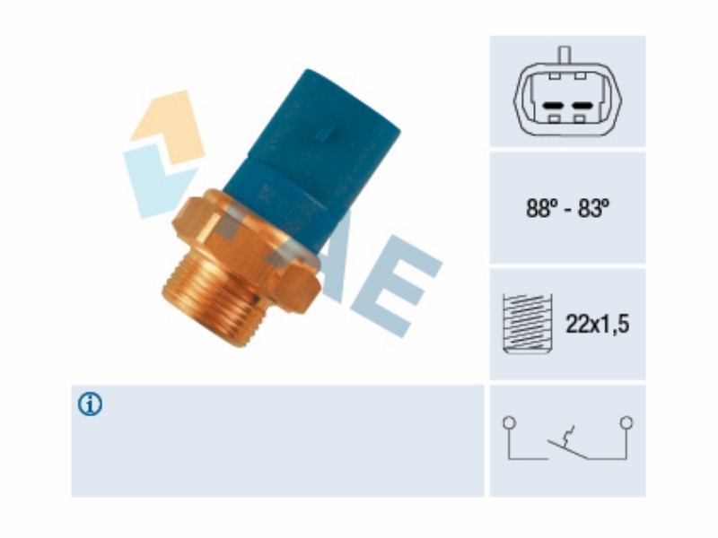 Fan thermal switch