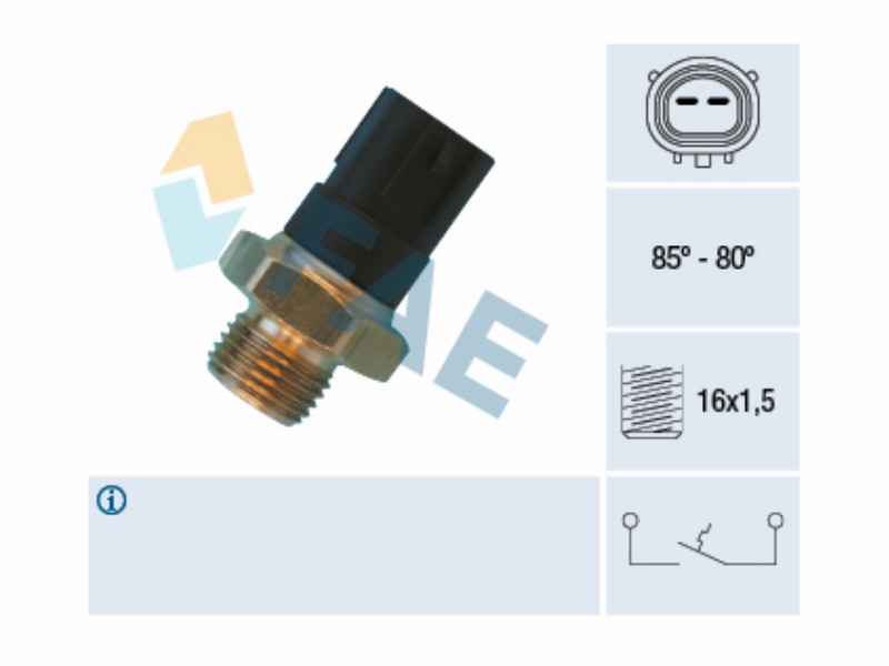 Fan thermal switch