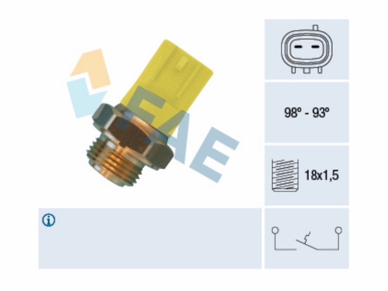 Fan thermal switch