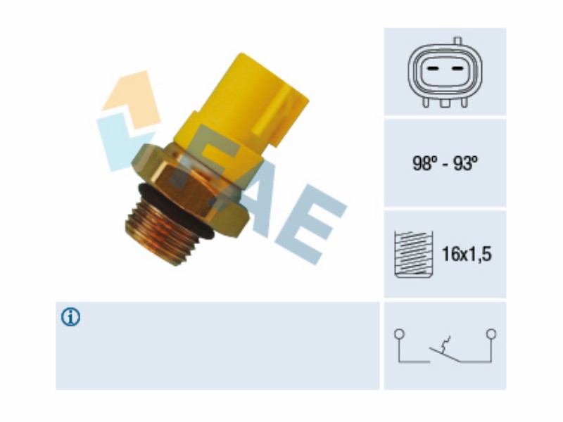Fan thermal switch