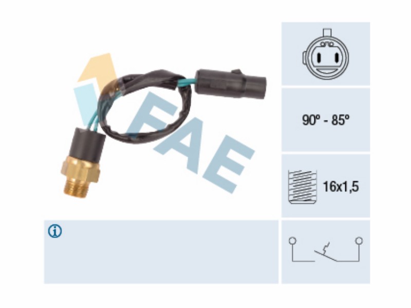 Fan thermal switch