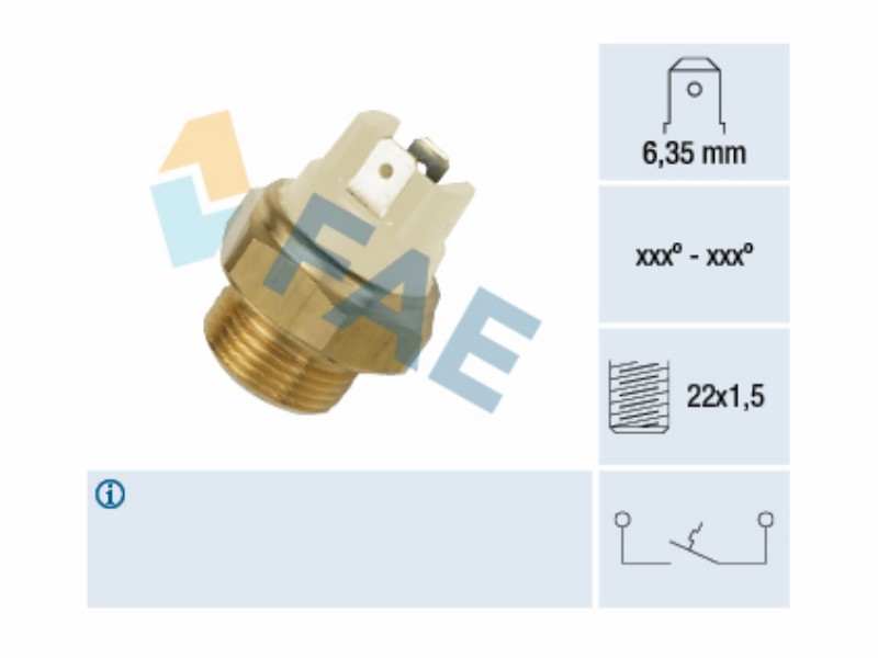Fan thermal switch
