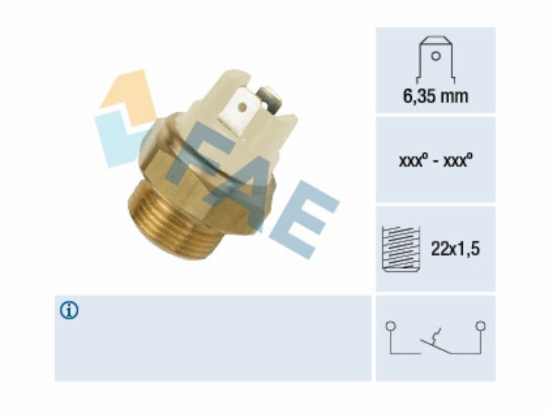 Fan thermal switch
