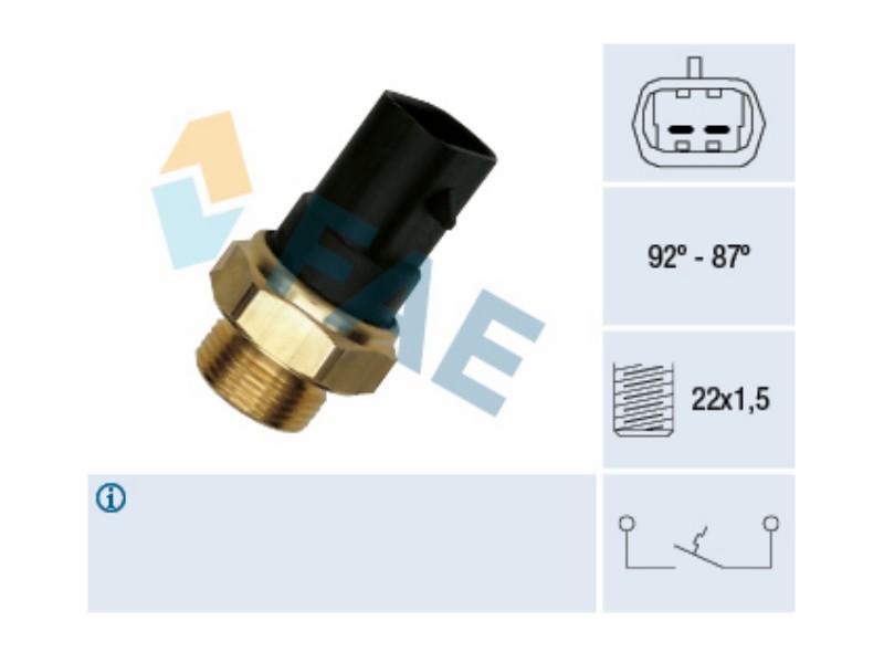 Fan thermal switch