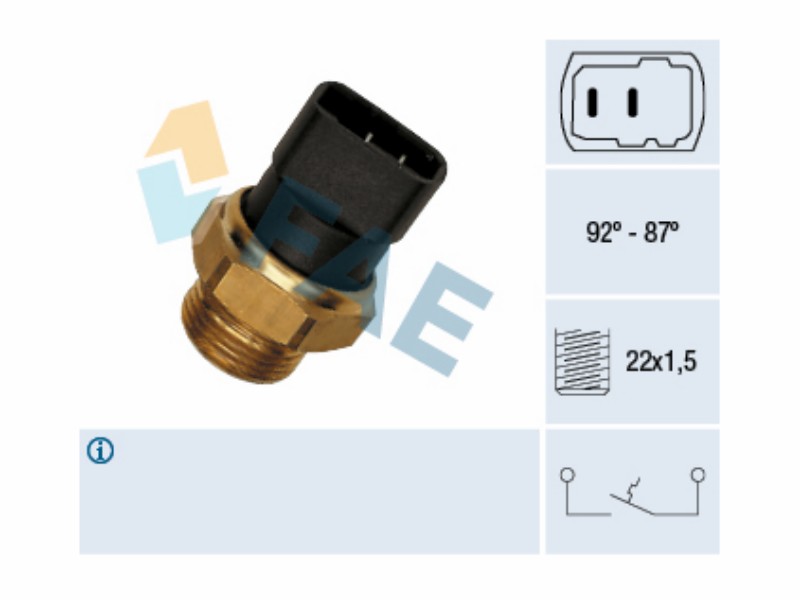 Fan thermal switch