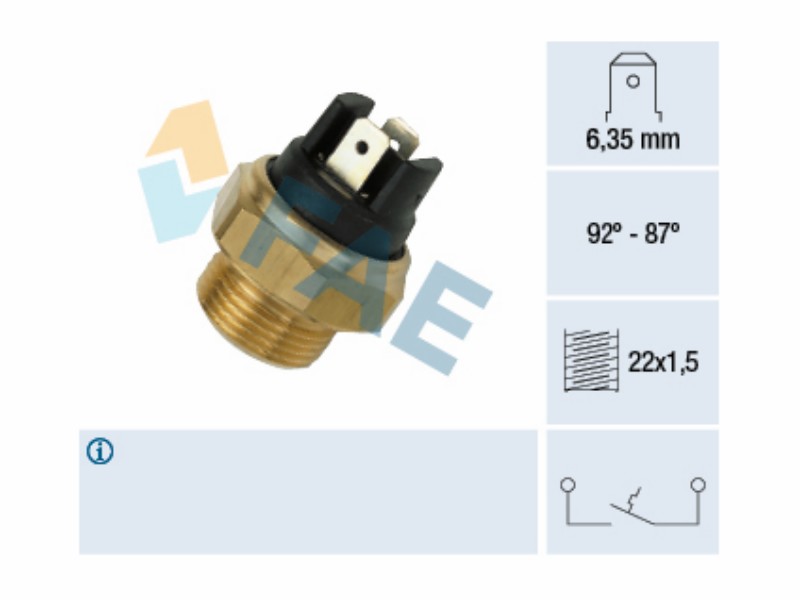 Fan thermal switch
