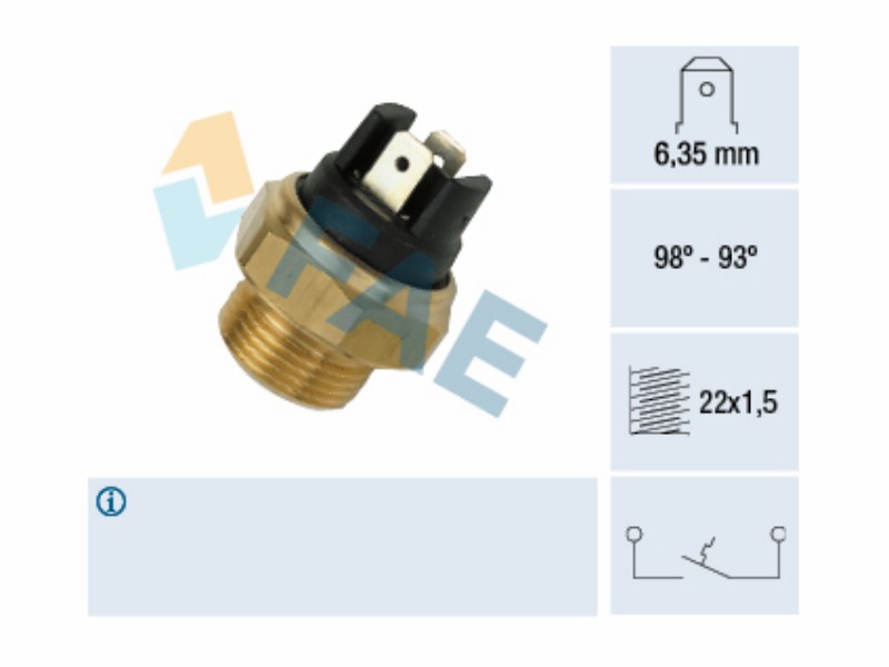 Fan thermal switch