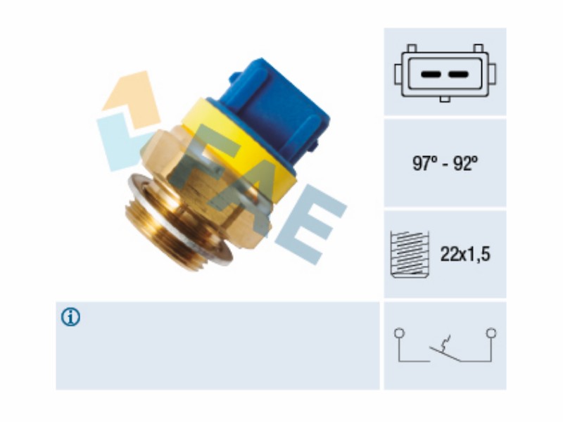 Fan thermal switch