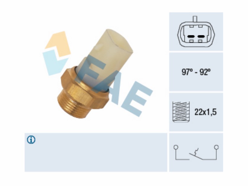 Fan thermal switch