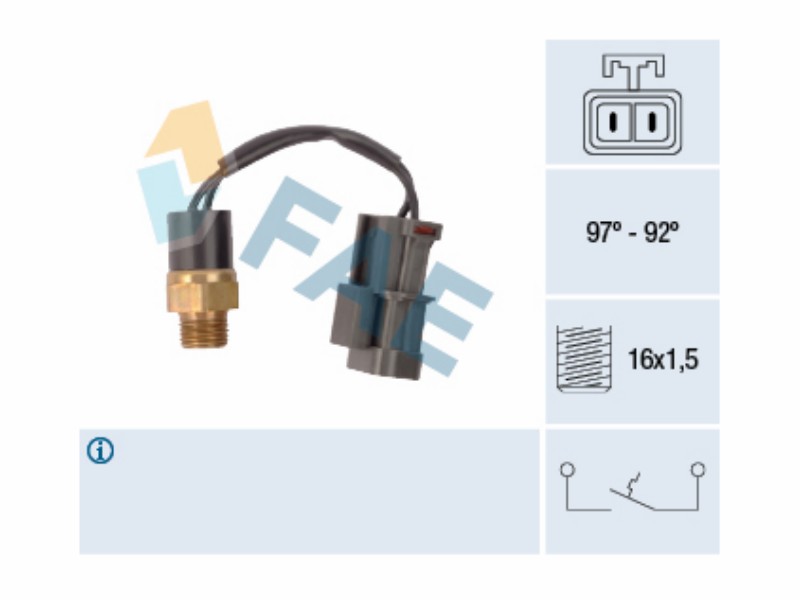 Fan thermal switch