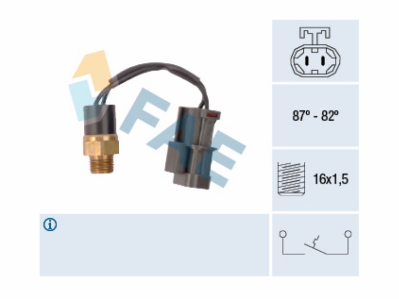 Fan thermal switch