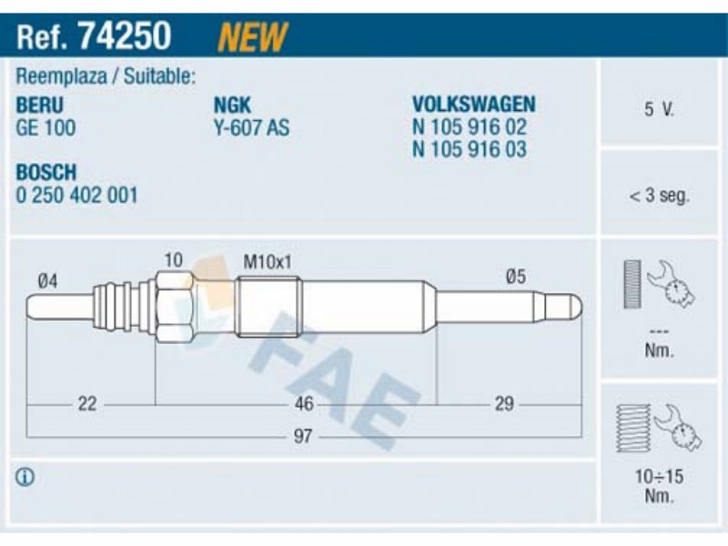 FAE 74250 / Candeletta