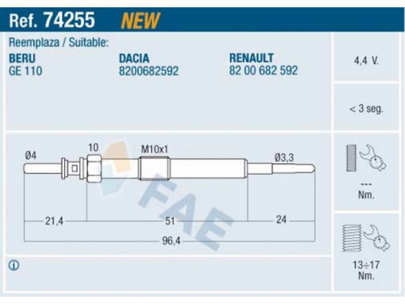 FAE 74255 / Candeletta