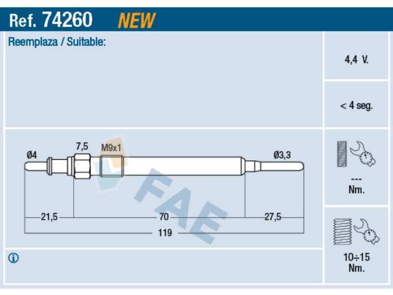 FAE 74260 / Candeletta