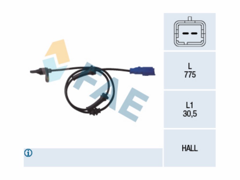Wheel speed sensor - ABS