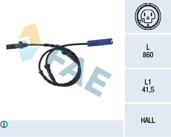 FAE 78046 / Sensore, N° giri ruota