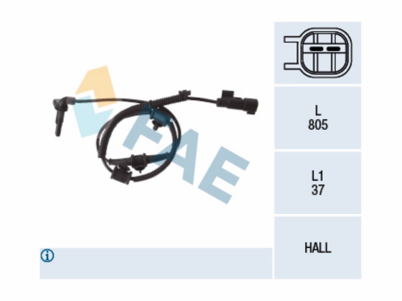 Wheel speed sensor - ABS