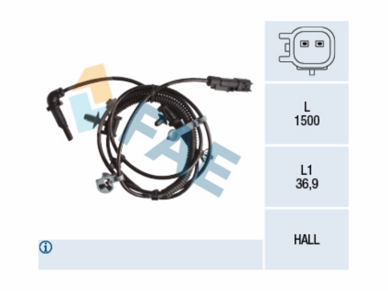 Wheel speed sensor - ABS