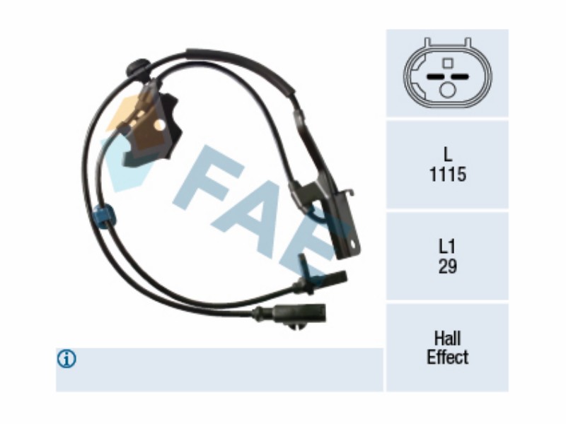 FAE 78389 / Sensore, N° giri ruota