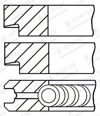 GOETZE ENGINE 08-145200-00 / Kit fasce elastiche
