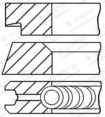 GOETZE ENGINE 08-145400-00 / Kit fasce elastiche