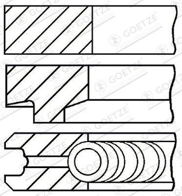 GOETZE ENGINE 08-146100-00 / Kit fasce elastiche