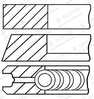 GOETZE ENGINE 08-434300-00 / Kit fasce elastiche