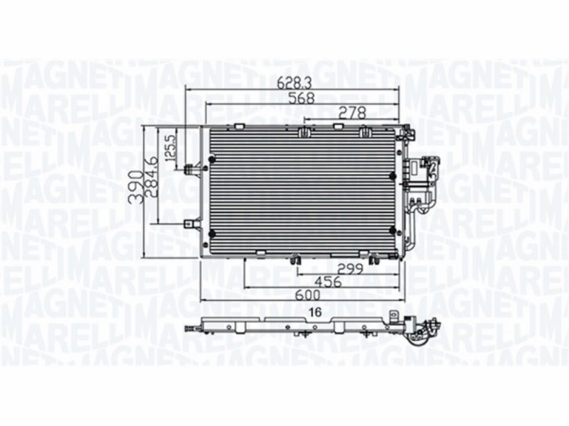 Marelli condensatore Opel corsa-comb