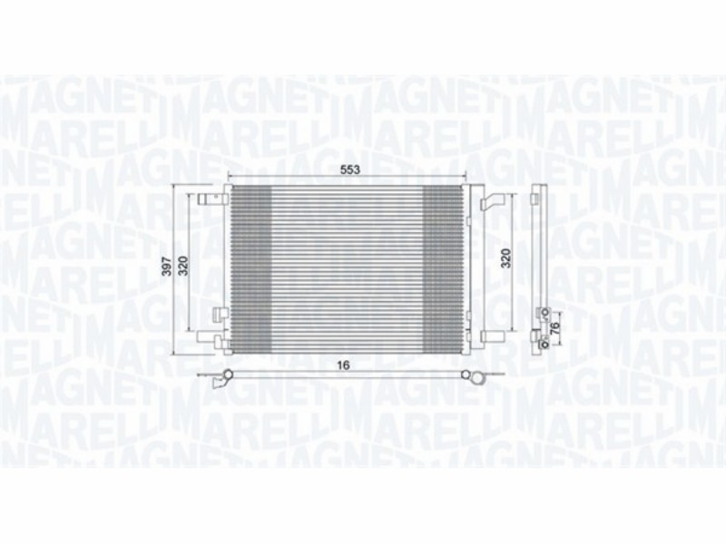 Condensatore Audi A3 / Golf VII