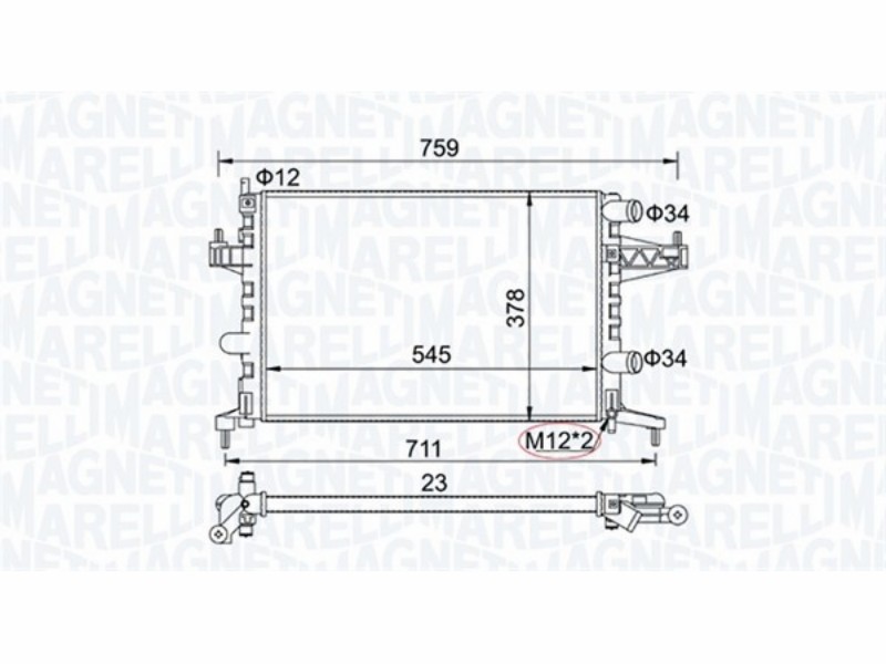 Radiatore Opel Corsa c (X01) 1.2 (F08, F68)