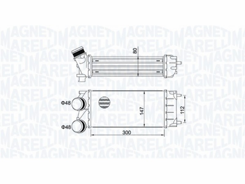 Marelli intercooler citro�N C4 II -berlingo