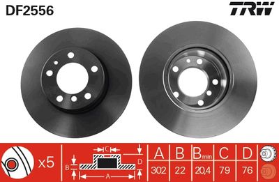 Dischi freno anteriore BMW 5 estate 1991 1997