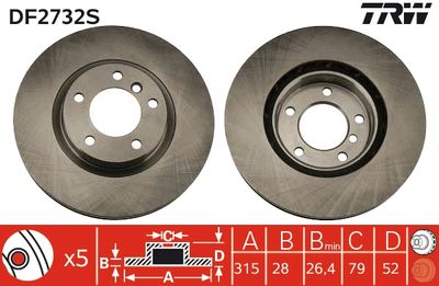 Dischi freno anteriore DX. BMW Z3 2000 2001