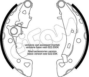 CIFAM 153-024Y / Kit ganasce freno