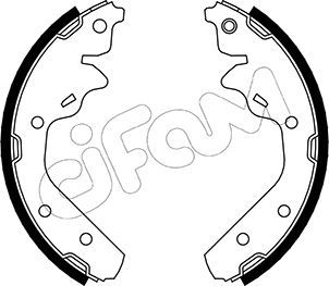 CIFAM 153-028 / Kit ganasce freno